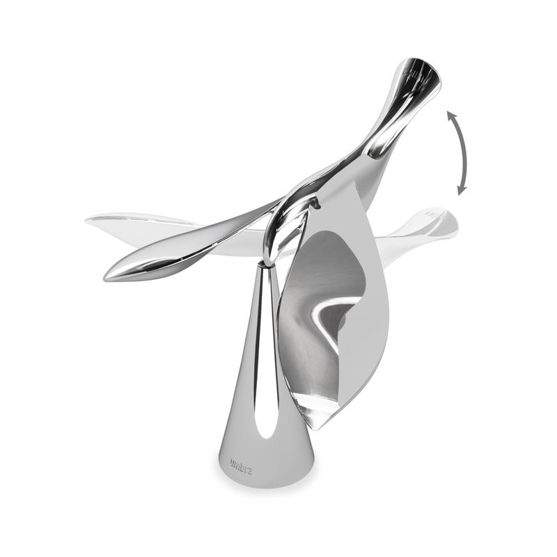 Umbra Tipsy Bottle Opener â€“ Balancing Bird Sculptural Bar Tool and Accessory, Chrome - Image 1
